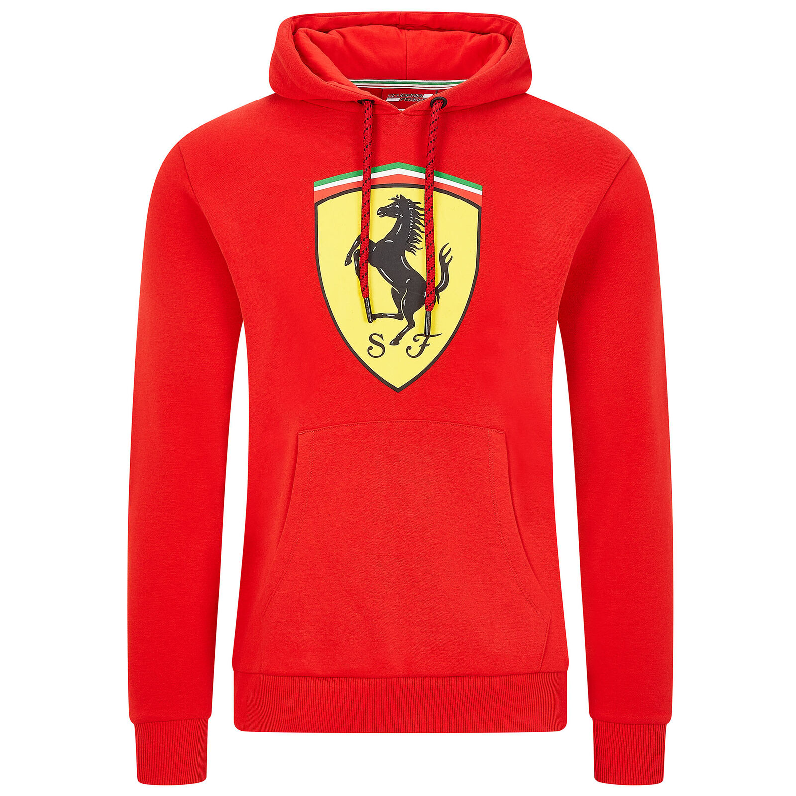 ★送料無料★Scuderia Ferrari Official Red Hoody Sweatshirt フェラーリ オフィシャル ロゴ プルオーバー パーカー フーディー レッド