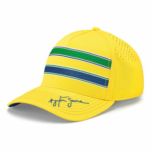 Ayrton Senna Formula 1 Stripes Baseball Cap アイルトンセナ ベースボール キャップ 帽子 イエロー