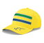 Ayrton Senna Formula 1 Stripes Baseball Cap アイルトンセナ ベースボール キャップ 帽子 イエロー