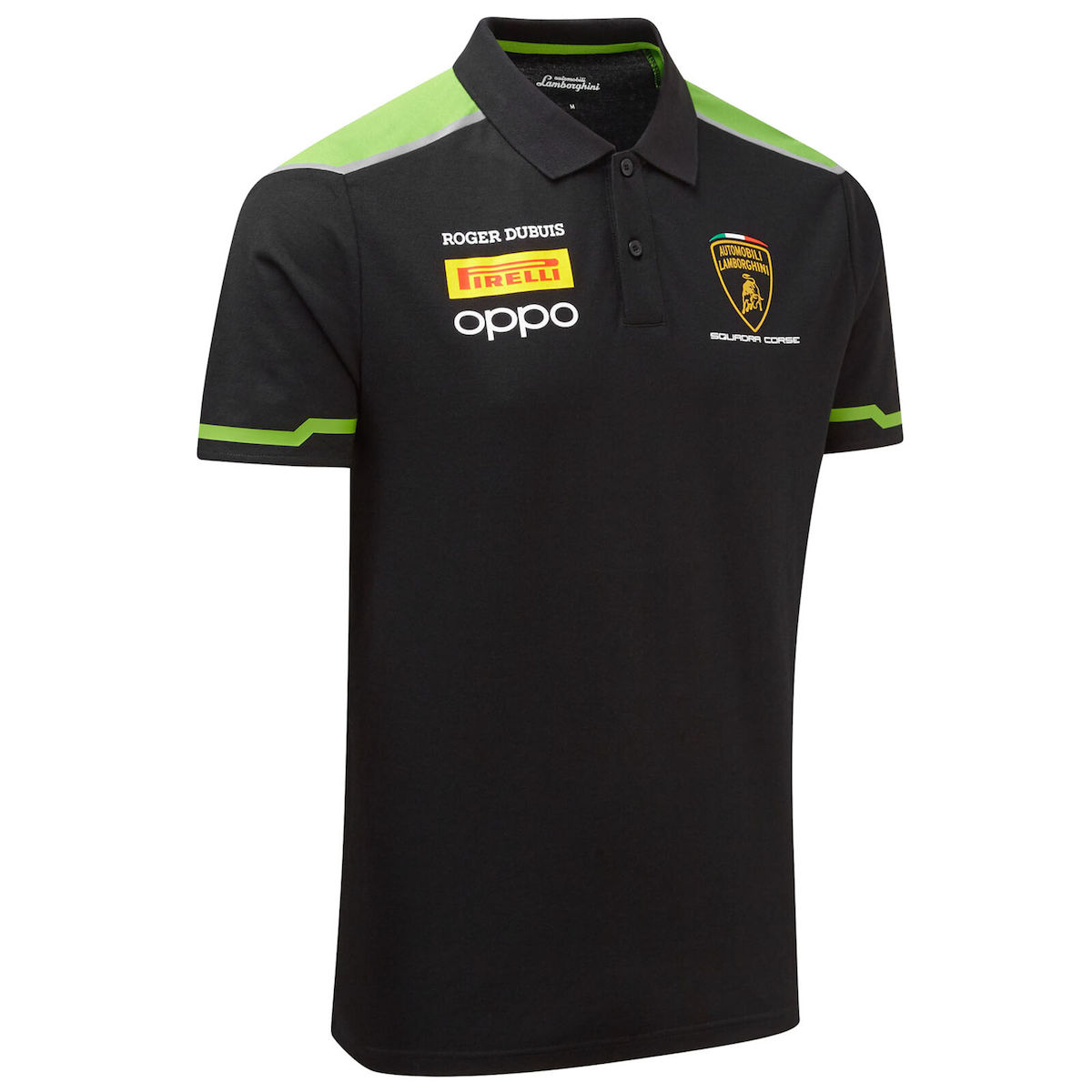 ★送料無料★Lamborghini Squadra Corse Polo Shirt ランボルギーニ オフィシャル ポロシャツ 半袖 ブラック