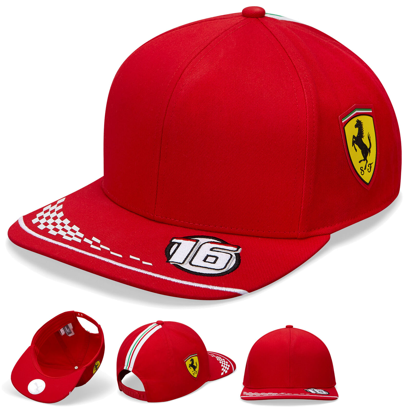 Scuderia Ferrari Charles Leclerc Cap フェラーリ シャルル・ルクレール オフィシャル キャップ 帽子 レッド