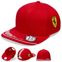 Scuderia Ferrari Charles Leclerc Cap フェラーリ シャルル ルクレール オフィシャル キャップ 帽子 レッド