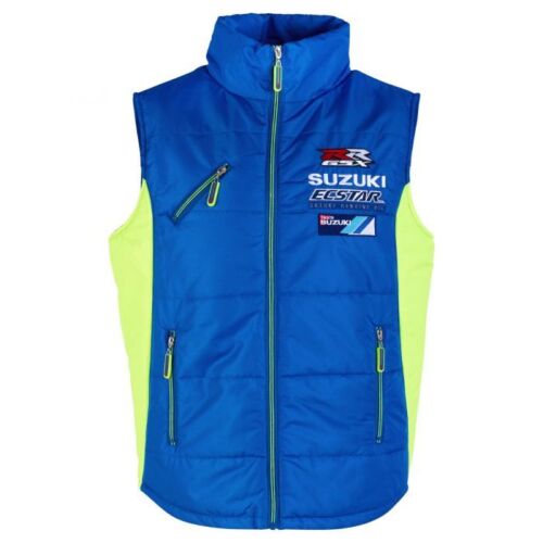 ★送料無料★Suzuki Ecstar Motogp Team Zip Up Body Warmer スズキ オフィシャル ダウンベスト ベスト アウター