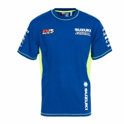 ★送料無料★Suzuki Ecstar Bike MotoGP T-shirt スズキ モーターサイクル Tシャツ 半袖 ブルー