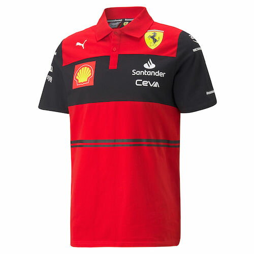 ★送料無料★Scuderia Ferrari F1 Team Polo Shirt フェラーリ クラシック オフィシャル ポロシャツ 半袖 レッド