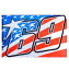 ★送料無料★Nicky Hayden Official American Flag ニッキー ヘイデン オフィシャル フラッグ 旗 アメリカ