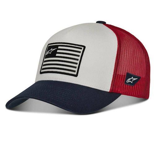 ★送料無料★Alpinestar Flag Red White & Blue Baseball Cap アルパインスターズ フラッグ キャップ 帽子 レッド