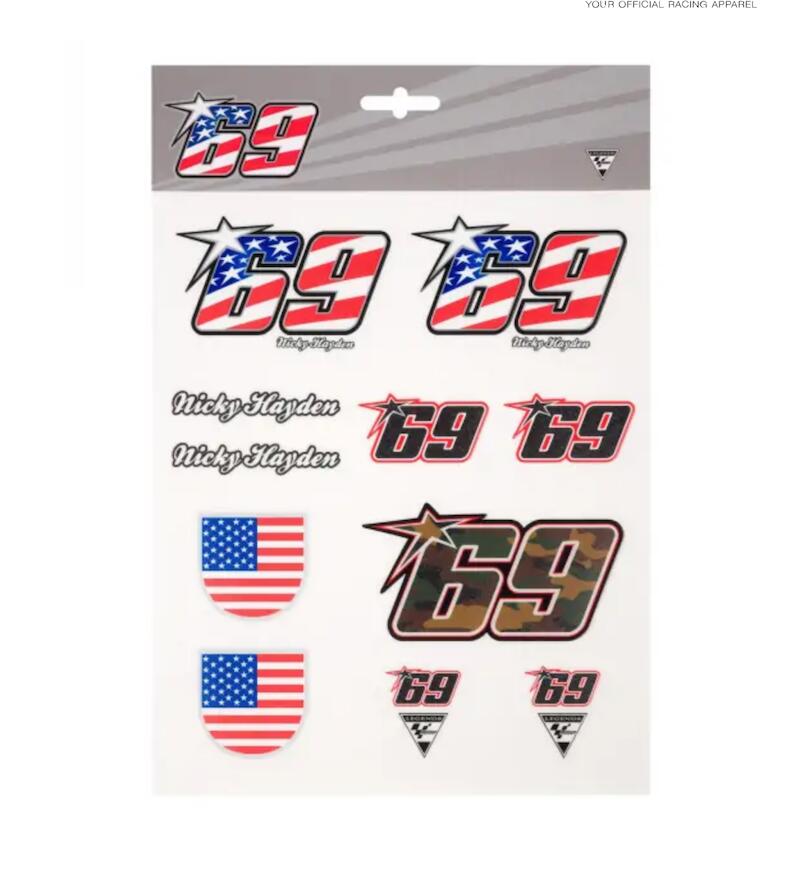 ★送料無料★Nicky Hayden 69 Sticker ニッキー・ヘイデン ステッカー デカール