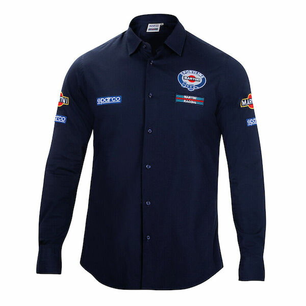 ★送料無料★Sparco Martini Racing Long Sleeve Shirt マルティーニ ロングスリーブ シャツ 長袖 ブルー
