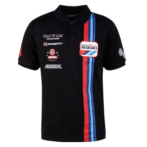 ★送料無料★Suzuki Carl Cox Motorpsort Polo Shirt スズキ ポロシャツ 半袖 ブラック