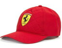 Scuderia FERRARI F1 Scudetto Quilted Cap フェラーリ ベースボールキャップ 帽子 レッド