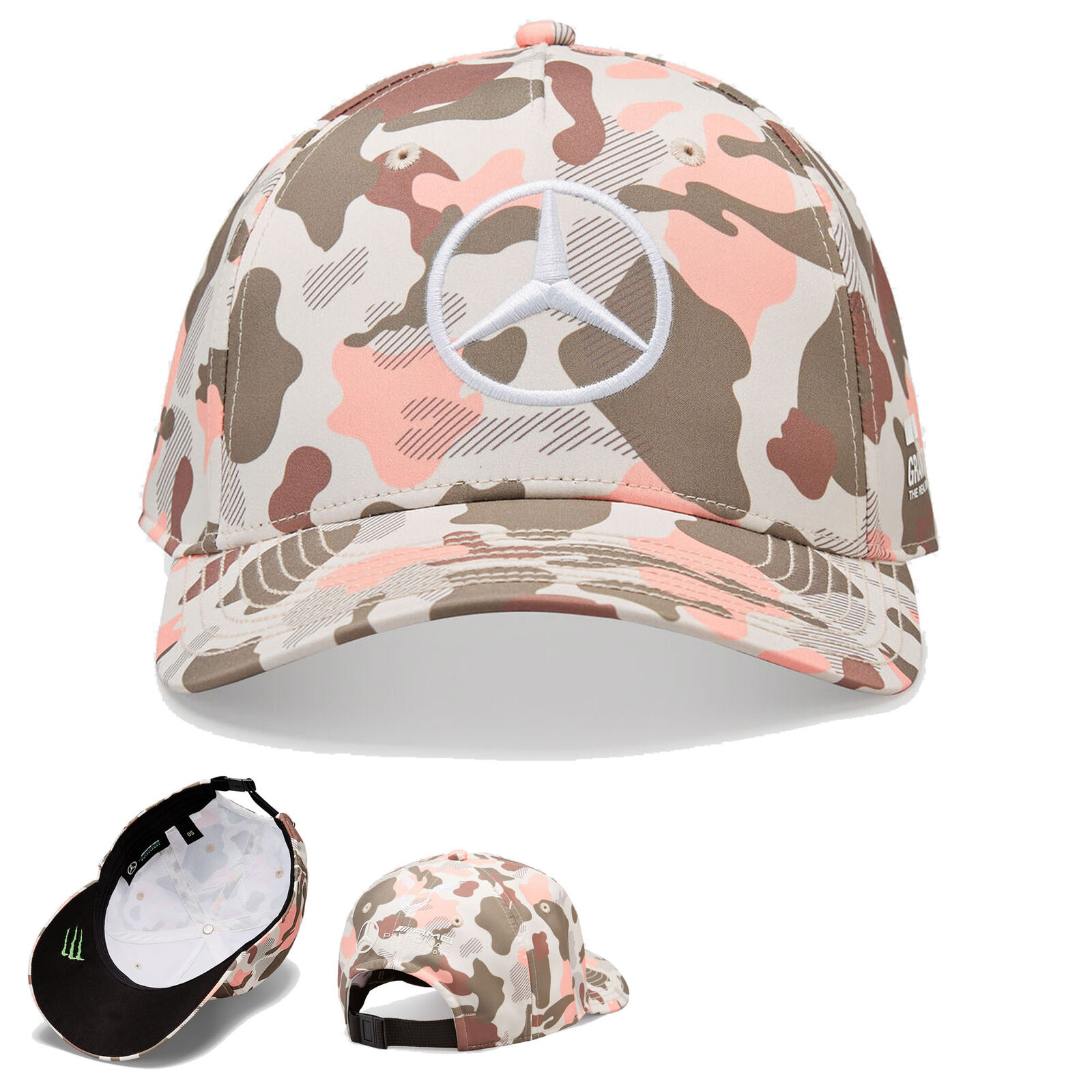 楽天SUN RISE BEACH★送料無料★Mercedes-AMG Lewis Hamilton Abu Dhabi GP Camo Cap ルイス・ハミルトン ベンツ キャップ 帽子 オフィシャル アブダビ カモ 迷彩