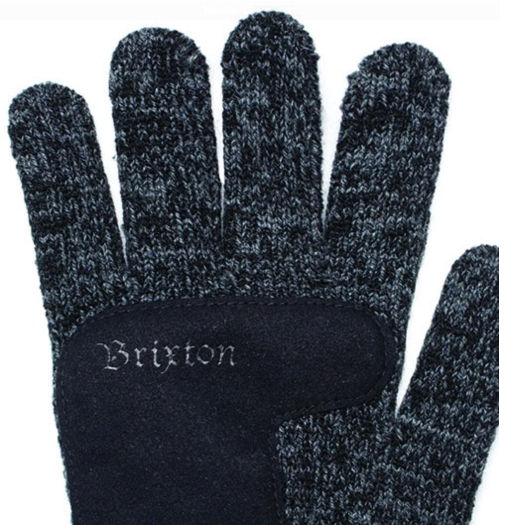 ★送料無料★【あす楽対応】BRIXTON BUTCHER GLOVE /HEATHER BLACK ブリクストン グローブ 手袋 ブラック