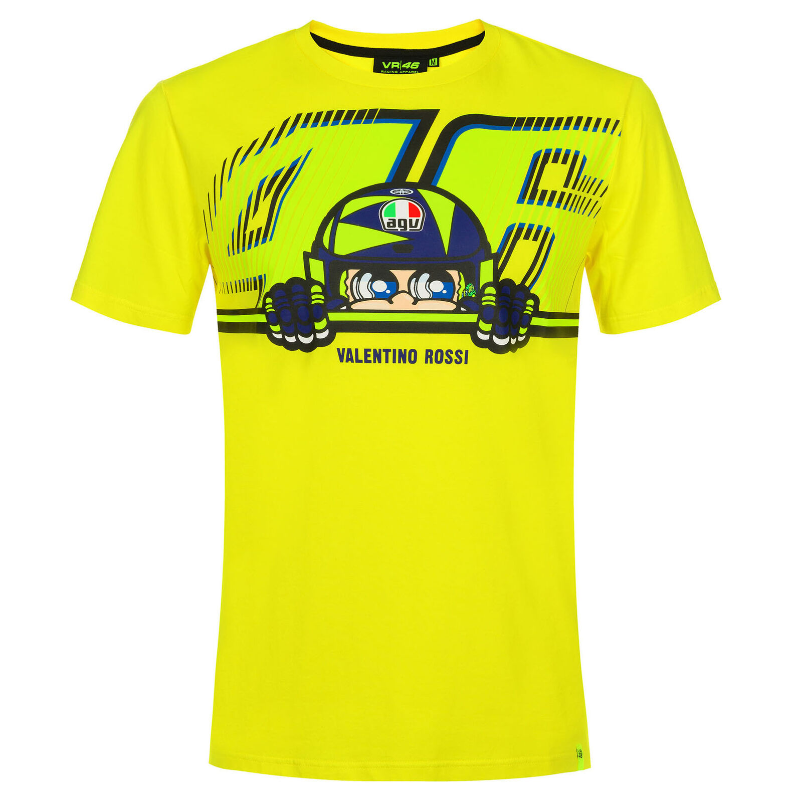 VR46 Valentino Rossi CUPOLINO Tee ロッシ ヴァレンティノ オフィシャル Tシャツ イエロー 半袖
