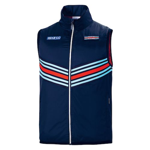 ★送料無料★Sparco Martini Racing Gilet Vest マルティーニ ベスト アウター ネイビー