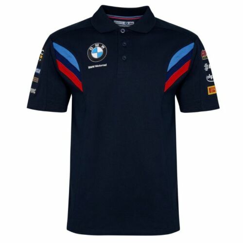 楽天SUN RISE BEACH★送料無料★BMW Motorrad WSBK Polo Shirt オフィシャル ポロシャツ 半袖 ネイビー