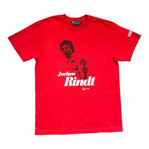 Shell Jochen Rindt Portrait T-Shirt シェル ヨッヘン・リント Tシャツ 半袖 レッド