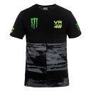 Valentino Rossi VR46 Monster T-Shirt oeB[m bV X^[ TVc ubN 