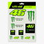 ̵Valentino Rossi VR46 Monster Dual Sticker Decal Set ƥ å 󥹥 ǥ ƥå å 20cm x 24cm