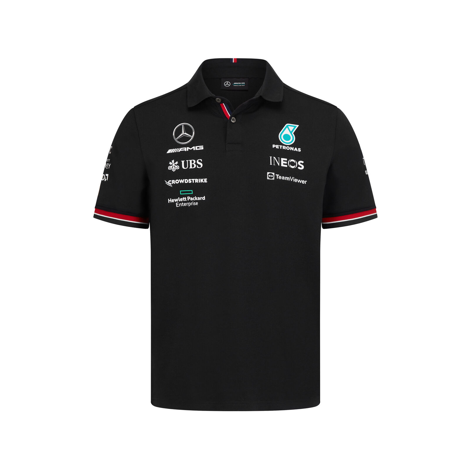 楽天SUN RISE BEACH★送料無料★Mercedes-AMG Official Team Polo Shirt Lewis Hamilton ベンツ オフィシャル ルイス・ハミルトン ポロシャツ ブラック