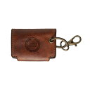 Lancia Heritage Leather Key Ring ランチア レザー キーリング ブラウン