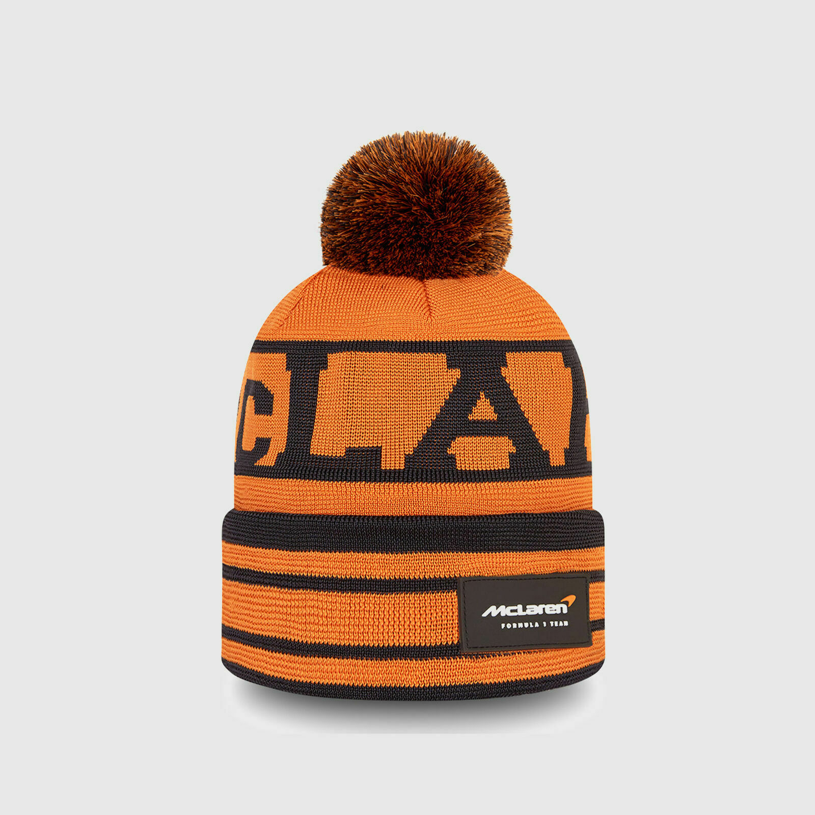 Mclaren F1 Team Official Lando Norris #4 Beanie Bobble Hat NEW ERA マクラーレン ランド ノリス オフィシャル ボンボン付きニットキャップ ニット帽 帽子 ニューエラ