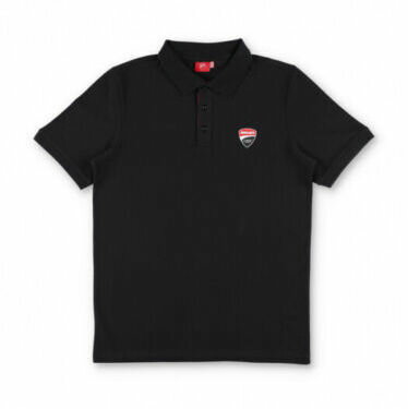 ★送料無料★Ducati Corse Racing Black Banded Polo Shirt ドゥカティ オフィシャル ポロシャツ 半袖 ブラック
