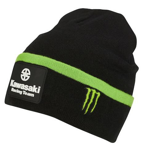送料無料 Kawasaki WSBK Racing Team Beanie Hat カワサキ ニットキャップ ニット帽 ビーニ ブラック