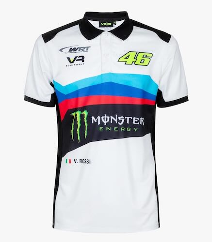 Valentino Rossi VR46 Valentino Rossi WRT Monster Polo Shirt バレンティーノ ロッシ モンスターエナジー ポロシャツ 半袖