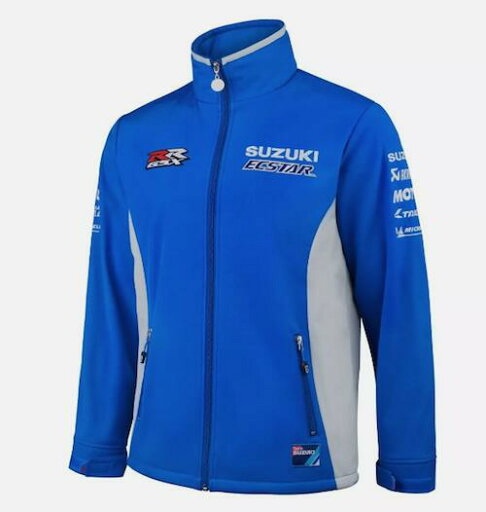Suzuki Ecstar Bike Softshell Jacket スズキ モーターサイクル ソフトシェル ジャケット ブルー