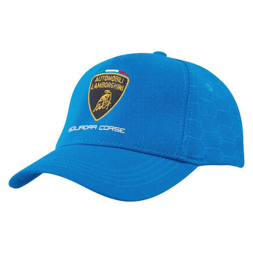 ★送料無料★Lamborghini Blue Baseball Cap ランボルギーニ ベースボールキャップ 帽子 ブルー