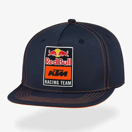 Rakuten - ★送料無料★RED BULL KTM RACING Baseball Cap Flat Peak レッドブルー ベースボールキャップ 帽子 キャップ ネイビー