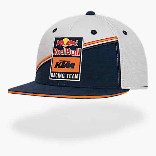 ★送料無料★RED BULL KTM RACING Stone Flat Peak Cap レッドブルー ベースボールキャップ 帽子 キャップ