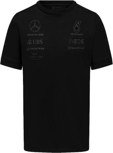 ★送料無料★Mercedes AMG Petronas T-shirt ベンツ ペトロナス ハミルトン Tシャツ 半袖 ブラック