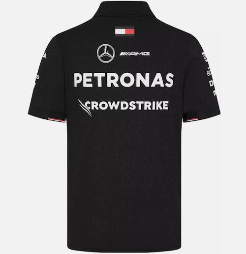 ★送料無料★Mercedes-AMG Official Team Polo Shirt Lewis Hamilton ベンツ オフィシャル ルイス・ハミルトン ポロシャツ ブラック 2