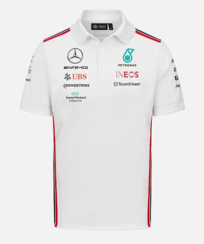 樂天商城 - ★送料無料★Mercedes-AMG Official Team Polo Shirt 2023 ベンツ オフィシャル ポロシャツ ホワイト