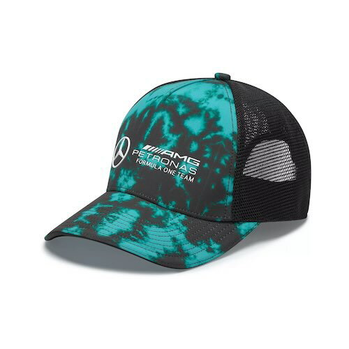 ★送料無料★Mercedes AMG Petronas Tie Dye Cap ベンツ ペトロナス メッシュキャップ 帽子 グリーン タイダイ染