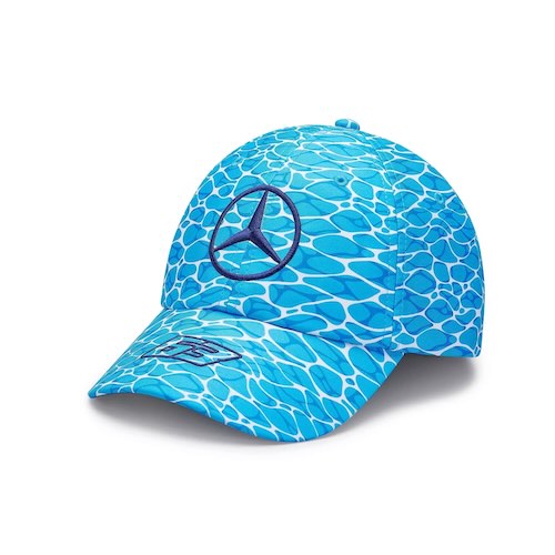 Rakuten - ★送料無料★Mercedes AMG Petronas George Russell Baseball Cap ベンツ ペトロナス ジョージ・ラッセル キャップ 帽子 ブルー