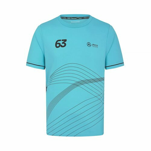 乐天商城 - ★送料無料★Mercedes AMG Petronas George Russell 63 Sports T-Shirt ベンツ ジョージ・ラッセル オフィシャル Tシャツ 半袖