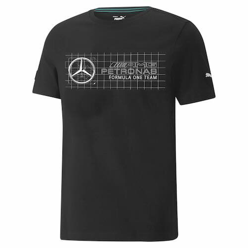 ★送料無料★Mercedes AMG Petronas T-shirt ベンツ ペトロナス ハミルトン Tシャツ 半袖 ブラック