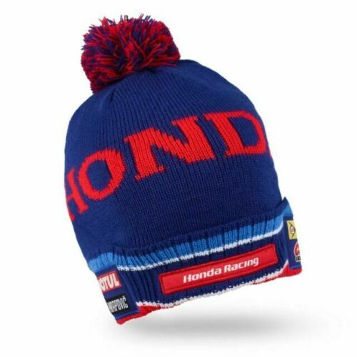 ★送料無料★Honda Racing Blue Bobble Hat ホンダ ニットキャップ ニット帽 帽子 ボンボン付き ブルー