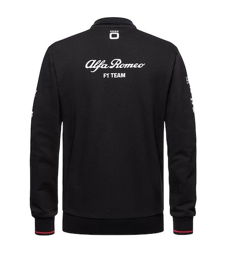 ★送料無料★Alfa Romeo Racing Full Zip Sweatshirt Jacket アルファロメオ ジップアップジャケット トラックジャケット ブラック アウター
