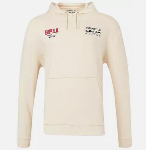 送料無料 Red Bull Racing F1 Sergio Perez Hoody レッドブルー セルジオ ペレス プルオーバー パーカー ベージュ