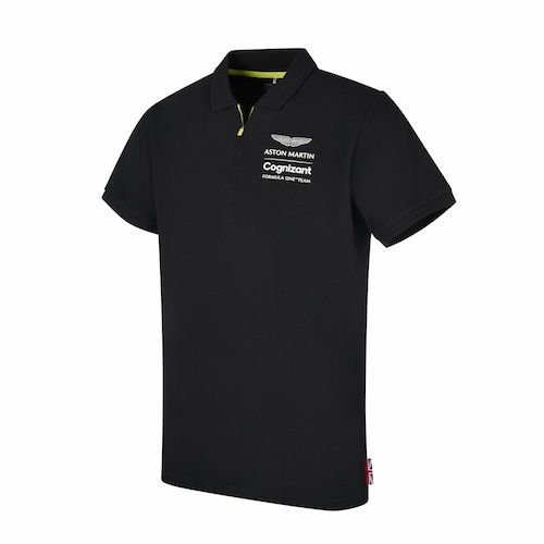 ★送料無料★Aston Martin Cognizant Polo Shirt アストンマーティン オフィシャル ポロシャツ 半袖 ブラック