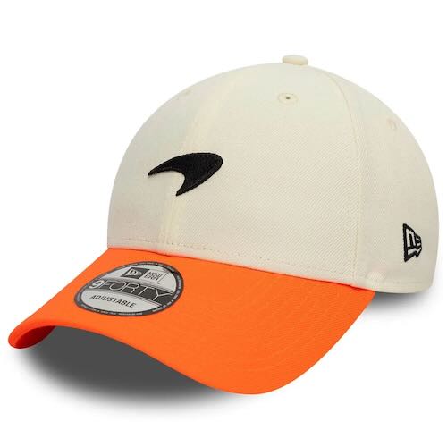 ★送料無料★McLaren New Era Contrast Visor Baseball Hat マクラーレン ベースボールキャップ 帽子 ベージュ/オレンジ