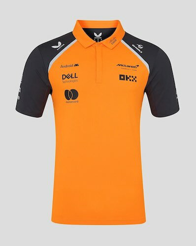 送料無料 McLaren Polo shirt マクラーレン ポロシャツ 半袖 オレンジ