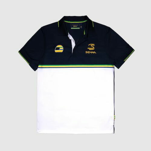 Rakuten - ★送料無料★Ayrton Senna Stripe Panel Polo Shirt アイルトンセナ オフィシャル ストライプ ポロシャツ 半袖