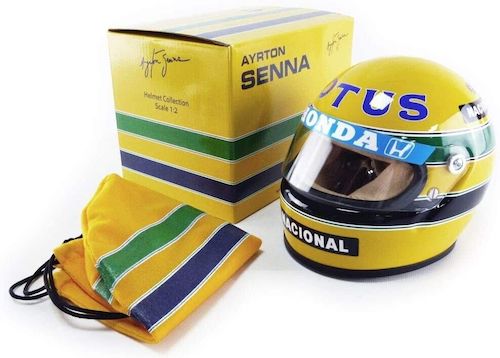 送料無料 AYRTON SENNA 1987 HELMET 1/2 SCALE アイルトン セナ レプリカ ヘルメット