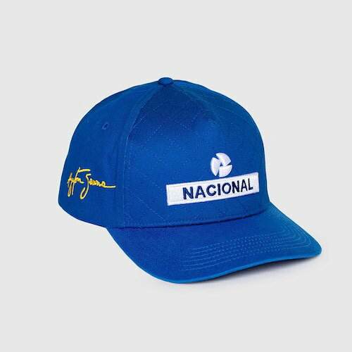 Ayrton Senna Nacional Quilted Baseball Cap アイルトンセナ ベースボール キャップ 帽子 ブルー
