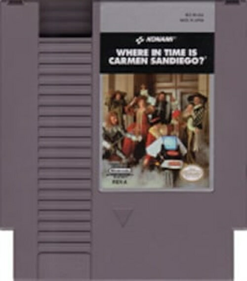 【中古】北米版 ファミコン Where in Time is Carmen Sandiego? NES カルメン サンディエゴ